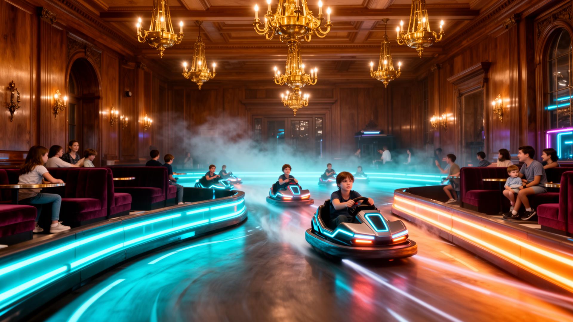 TRON-Style Indoor Go-Karts